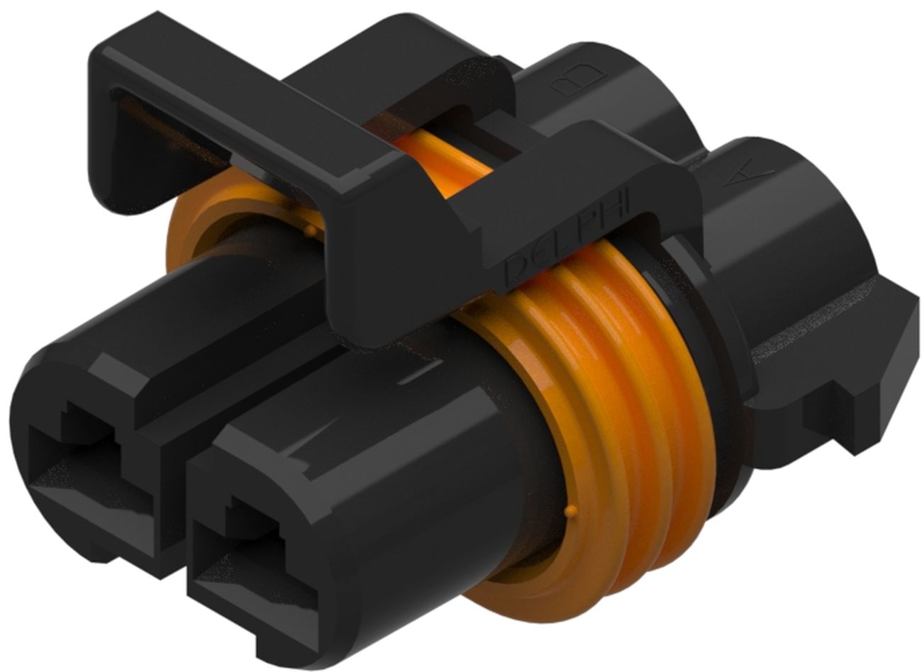 2 Way 4.8 MetriPack (M/P) 480 Sealed Connector Black
