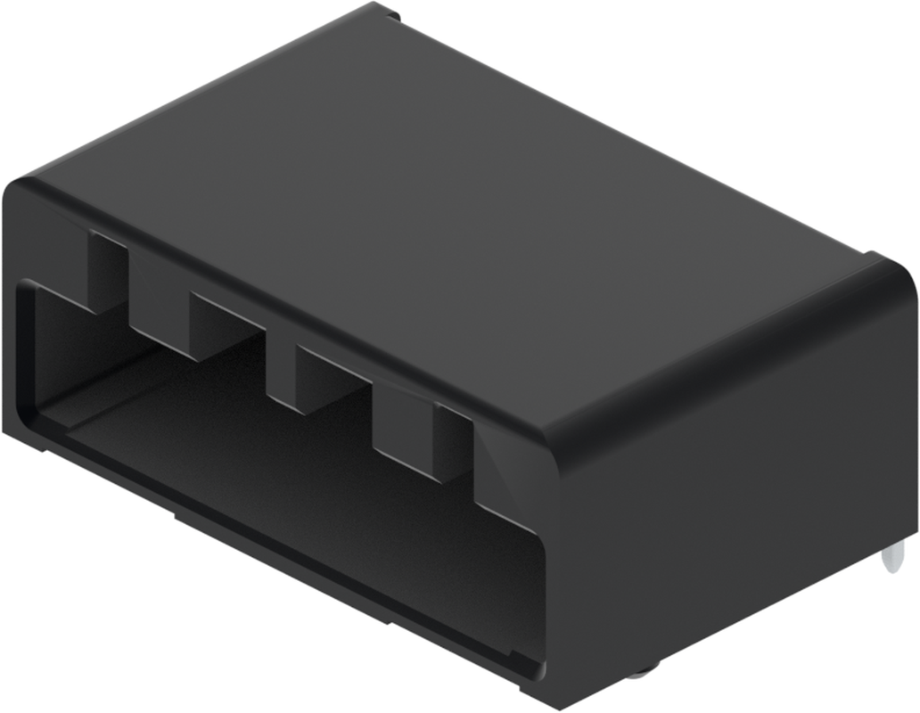 10 Way Male MTS 0.64 Unsealed Connector Black