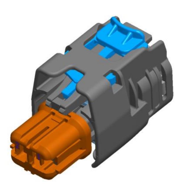 2 Way Female GTS SensoMate Series Connector Black