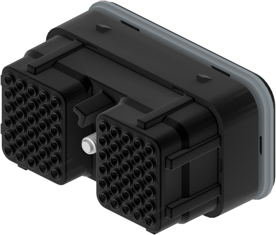 60 Way F HES 1.0 Sealed Connector Black