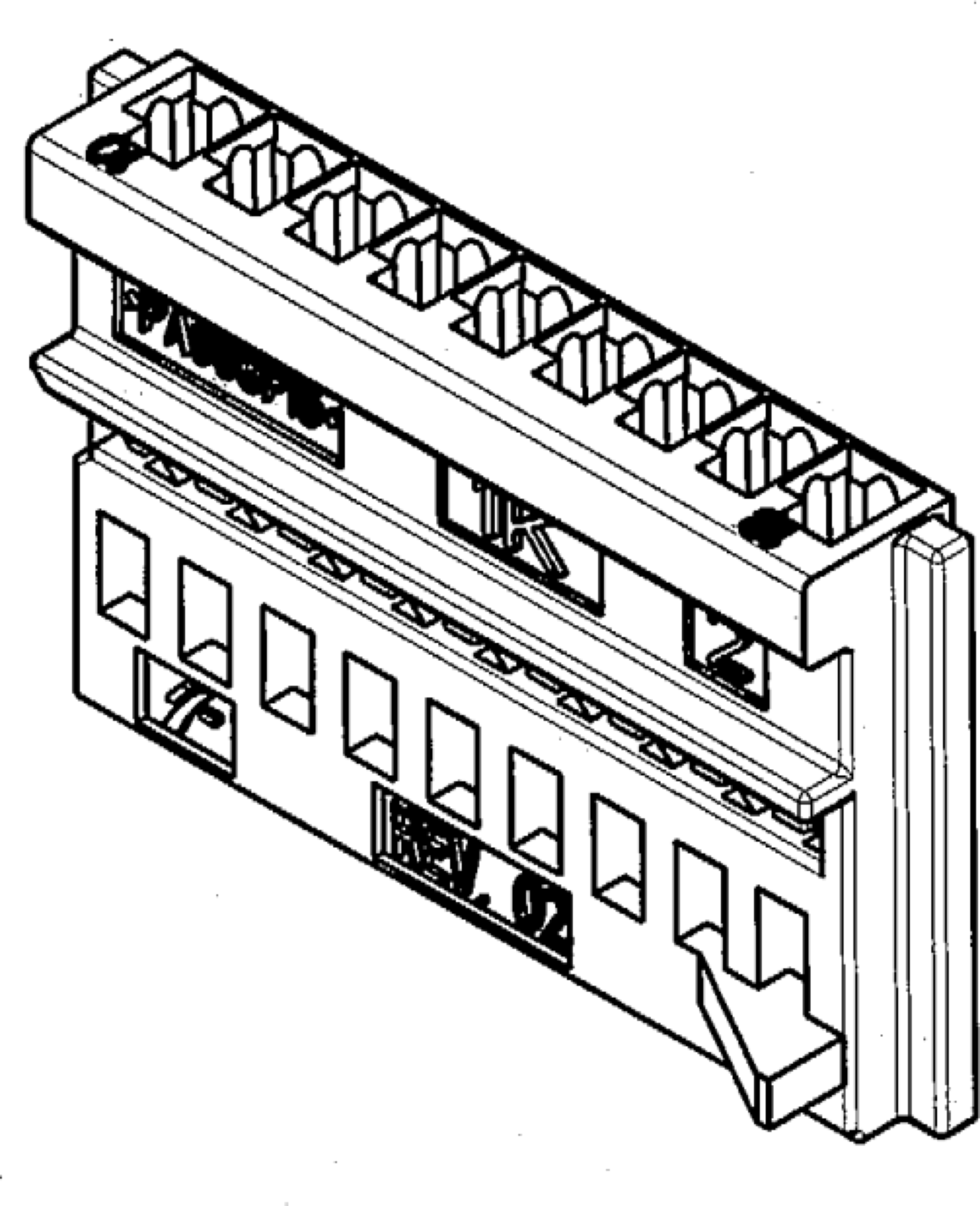 9 Way F DUO-TWIN 0.64 Unsealed Connector Gray