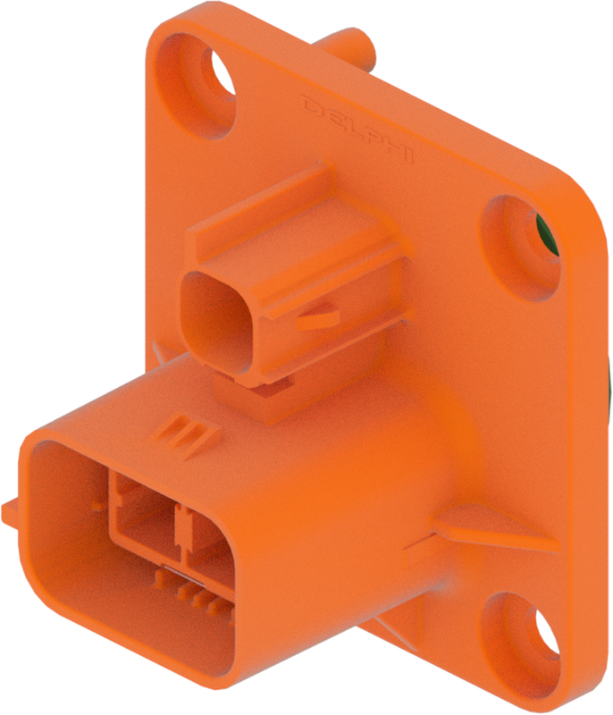 4 Way Male 0.64 2.8 Mixed Sealed Connector Orange