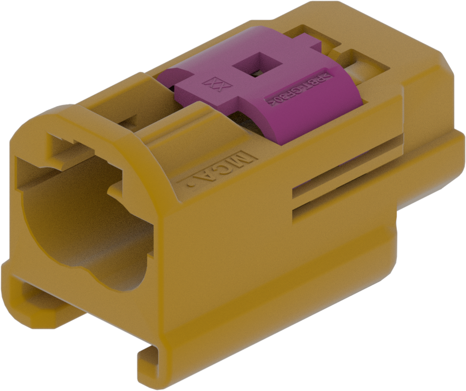 2 Port 1 Row MCA-B Male Mini Coax Curry Code K