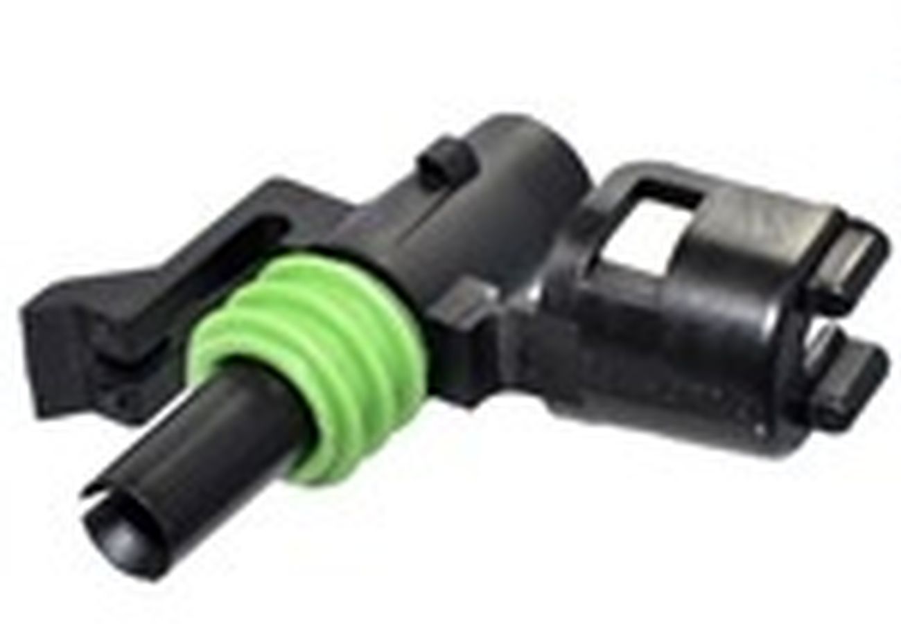 1 Way 2.6 W/P Sealed Connector Black