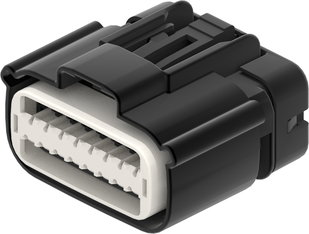 16 Way F OCS 1.5 Sealed Connector Black