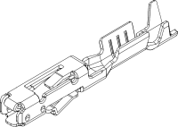 1.5 FPT Female Locking Lance Unsealed Terminal Cross Sec (1 - 1.5 mm²)