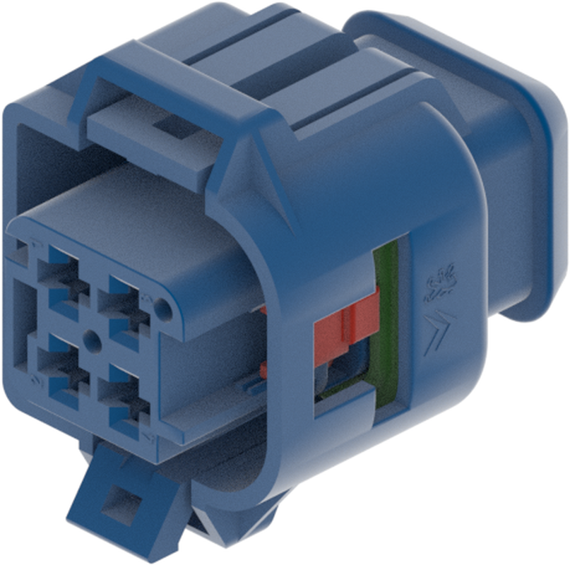 4 Way Female 2.8 TIMER Sealed Connector Blue