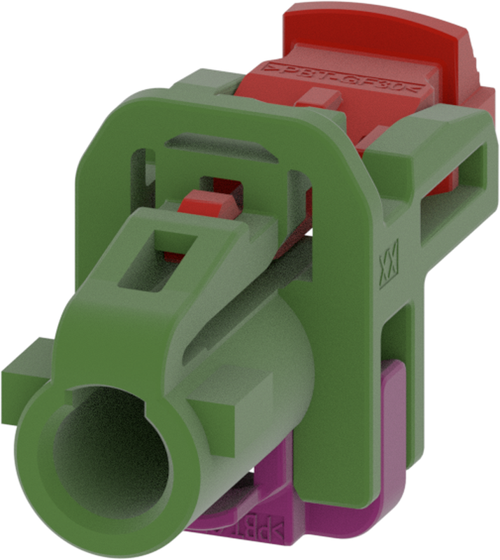 1 Port 1 Row MCA-B Female Mini Coax May Green Code E