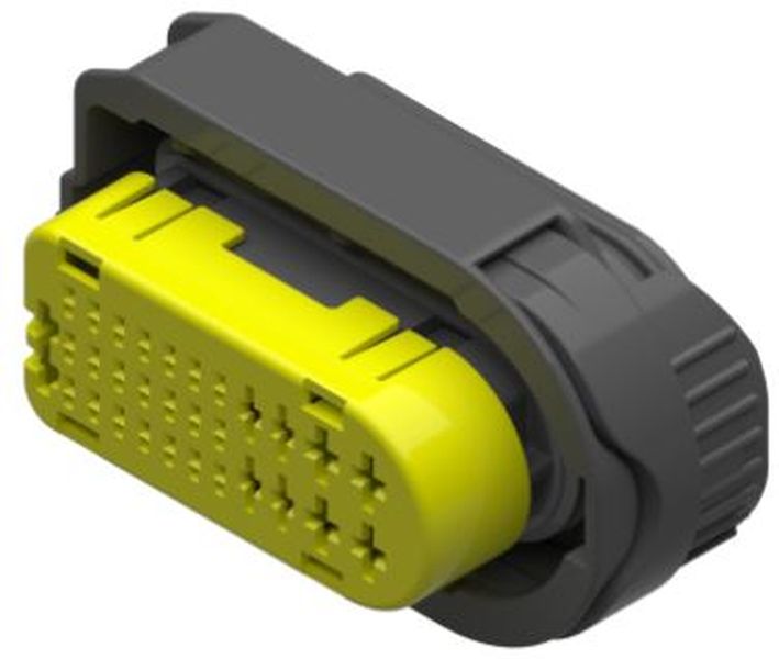29 Way F Hybrid 0.64 1.5 2.8 SICMA Panel Through Unsealed Connector Black