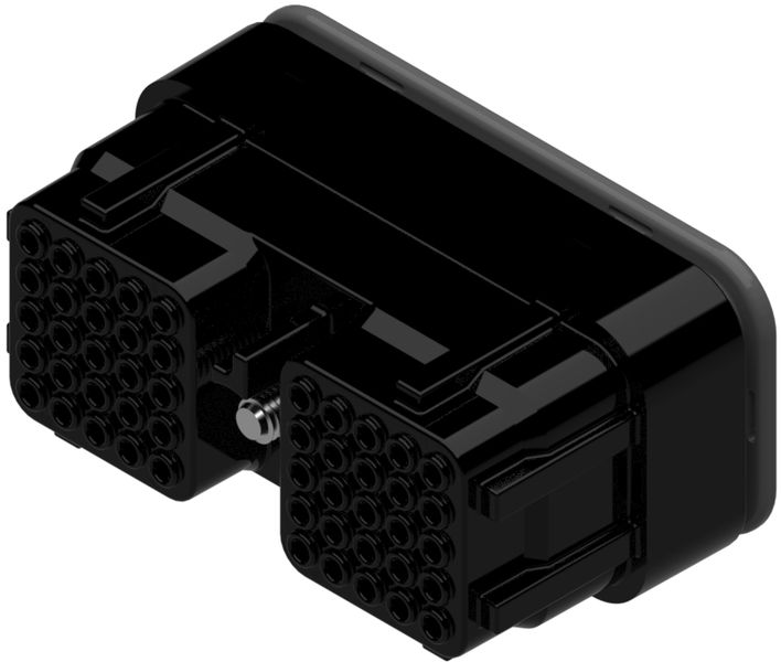 50 Way Female HES Series Connector Black