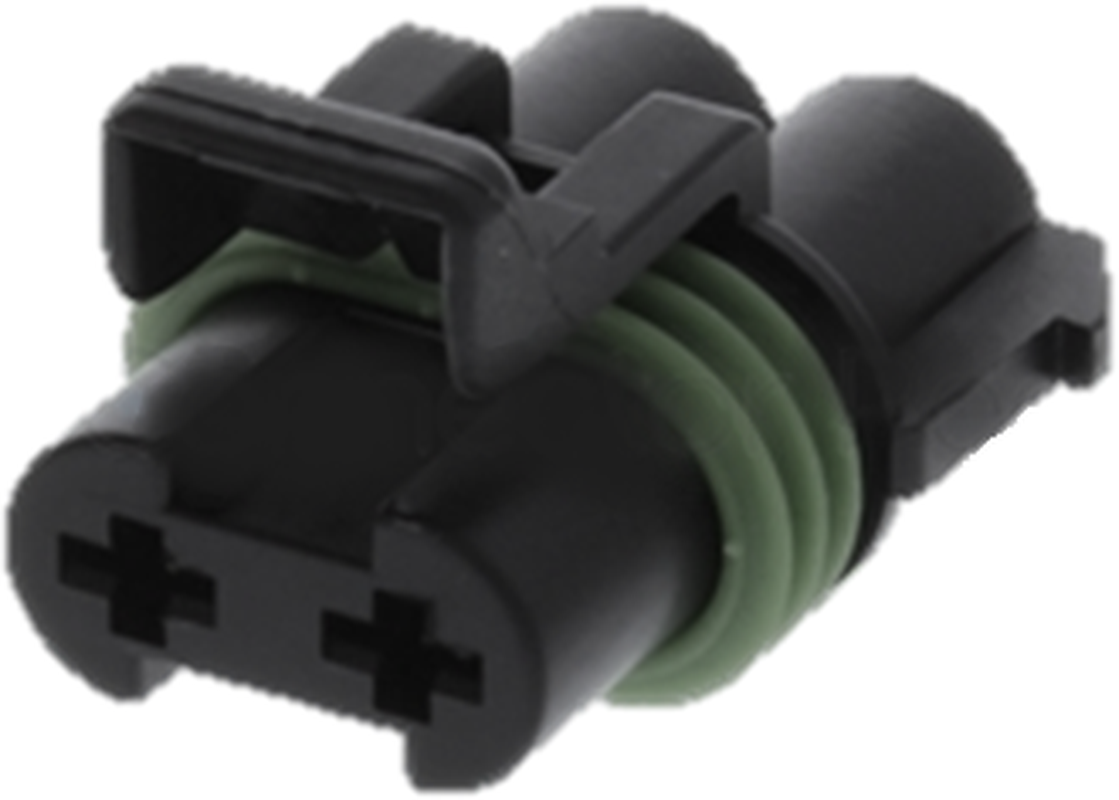 2 Way F DUCON 6.3 Sealed Connector Black