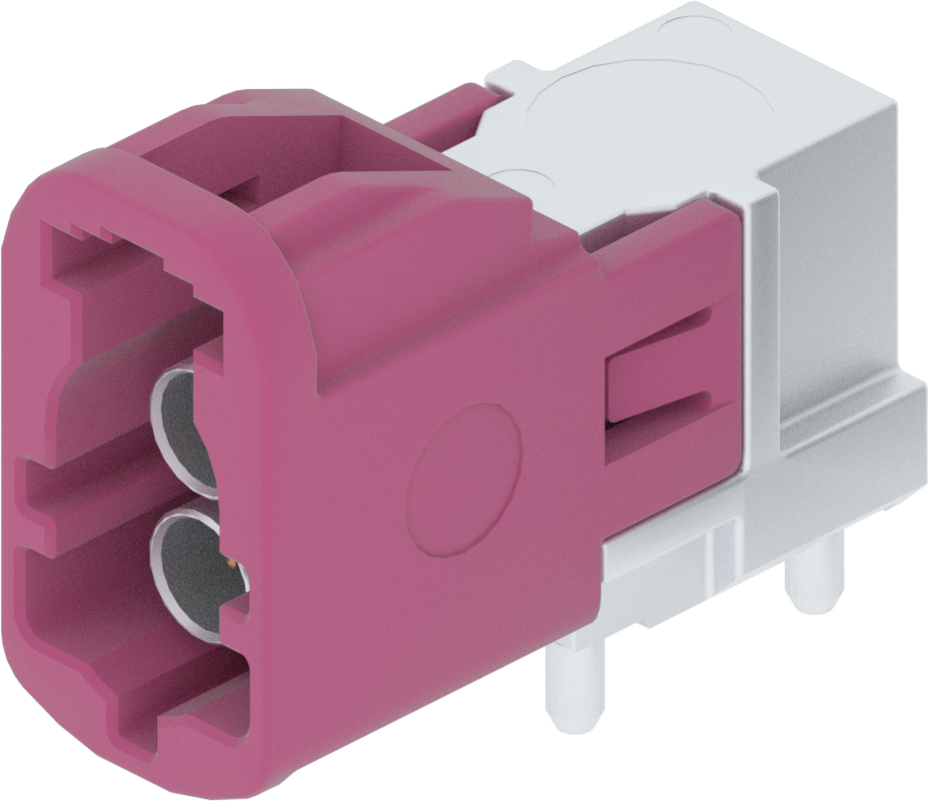 2 Port 2 Row MCA-B Male Mini Coax Violet Code D