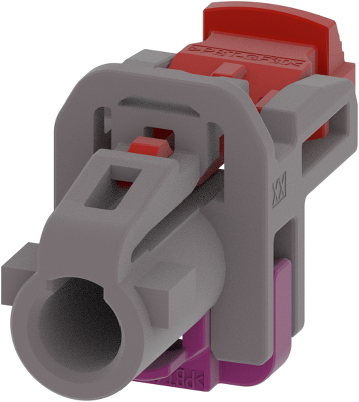 1 Port 1 Row MCA-B Female Mini Coax Platinum Grey Code G
