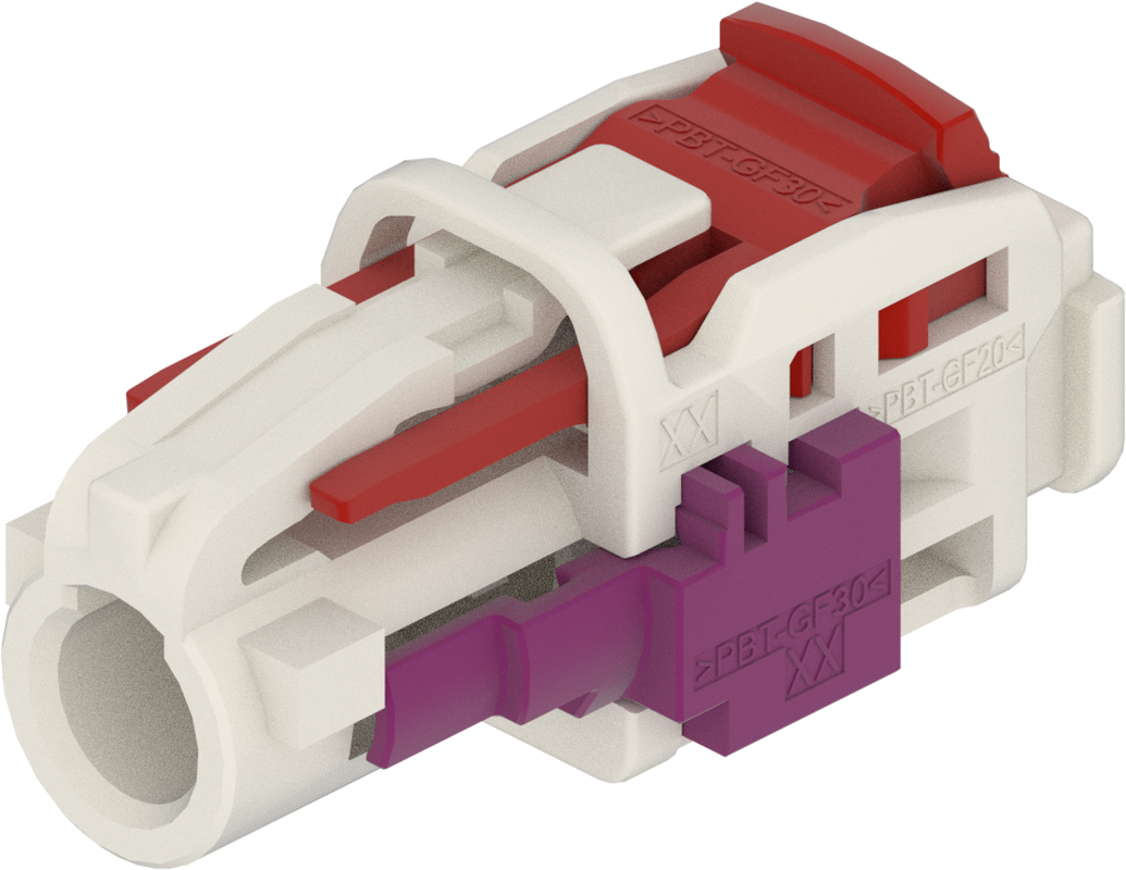 1 Port 1 Row MCA-B Female Mini Coax White Code B