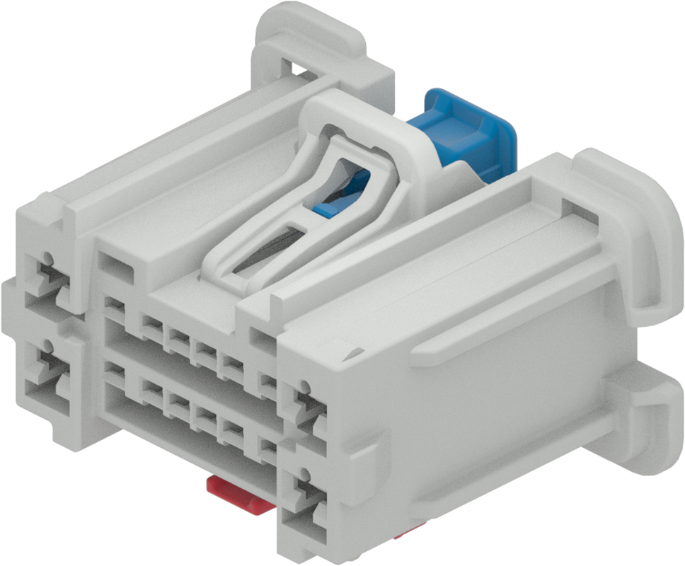 16 Way F OCS 1.2 2.8 Unsealed Connector Gray-Light