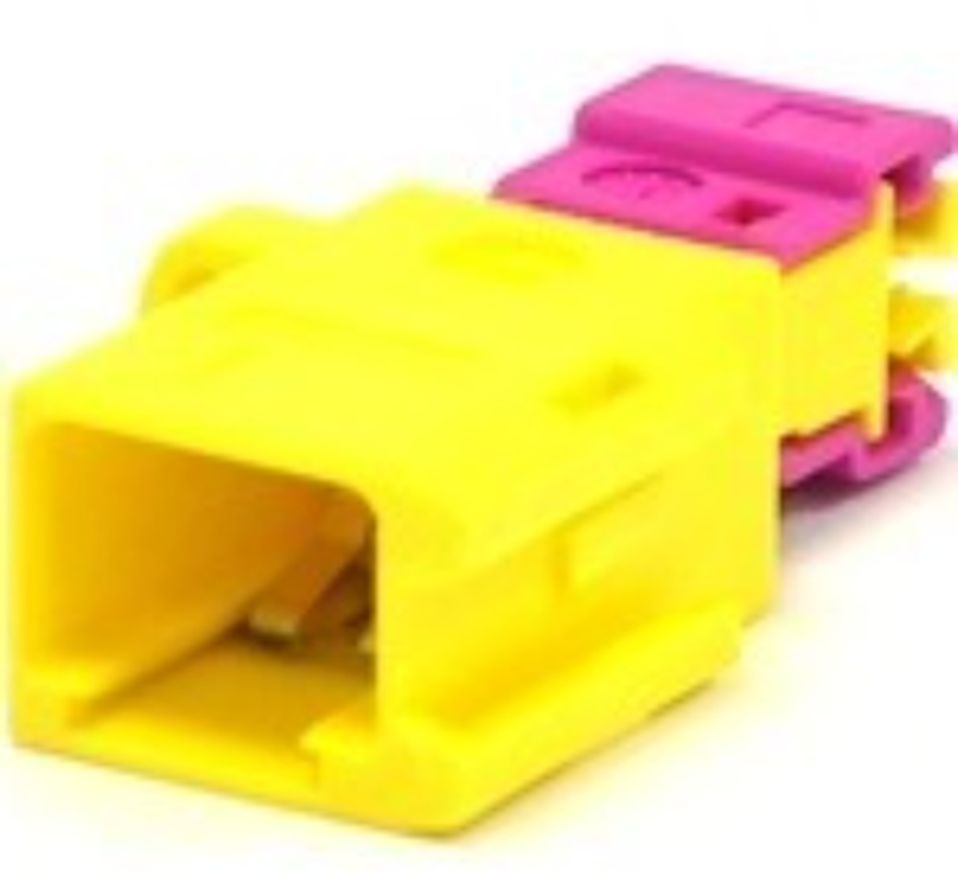 2 Way M DCS-2 1.5 Unsealed Connector Yellow