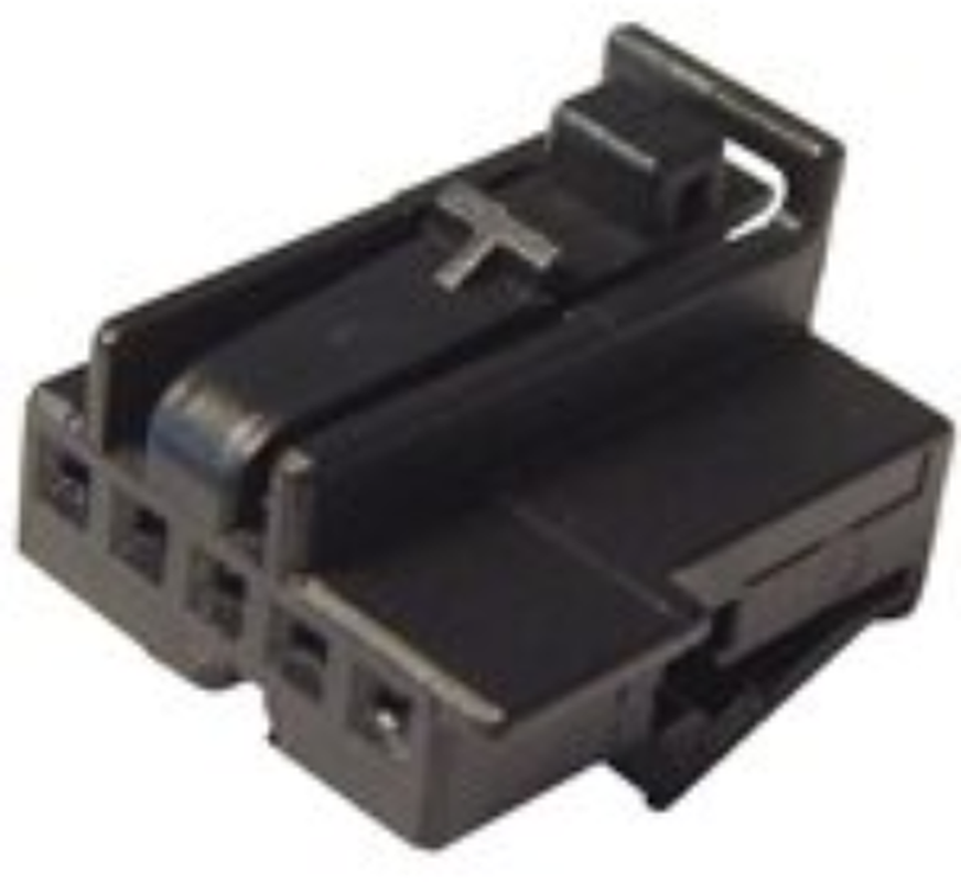 5 Way F MTS 0.64 Unsealed Connector Black