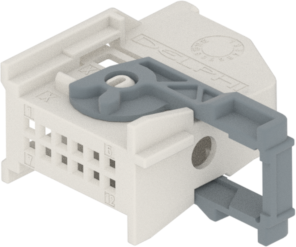 12 Way F MTS 0.64 Unsealed Connector Natural