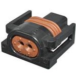 2 Way F MetriPack (M/P) 150 Sealed Connector Black