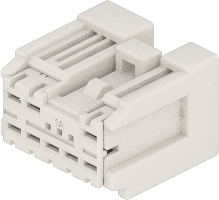8 Way F 090 FD Unsealed Connector Natural