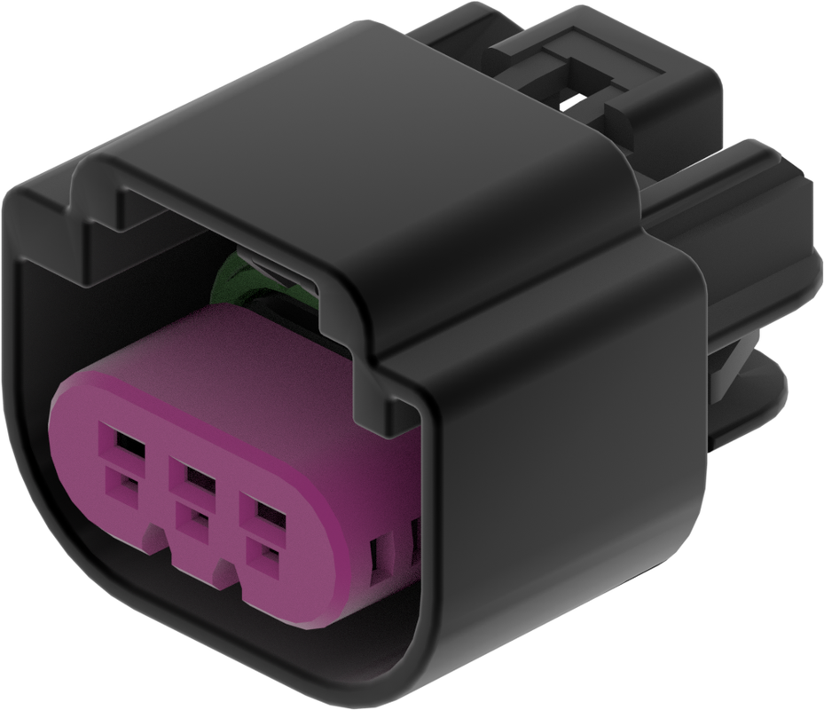 3 Way F GT 1.5 Sealed Connector Black
