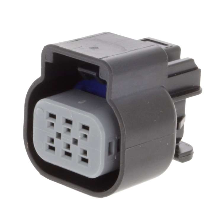 6 Way F GT 150 Sealed Connector Black