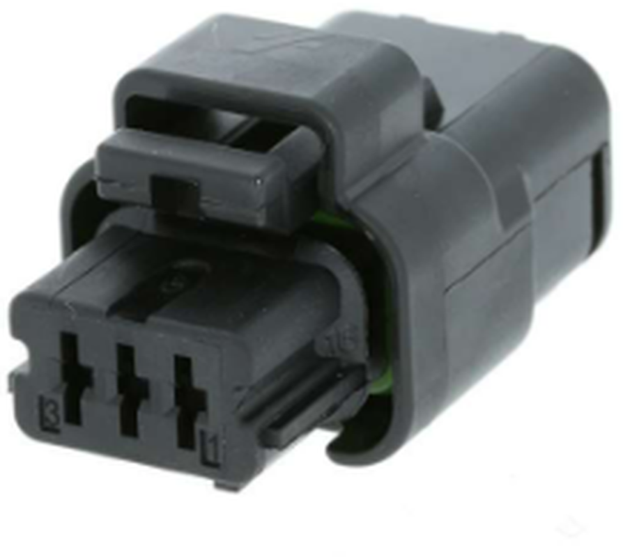 3 Way F SICMA-3 1.5 Sealed Connector Black