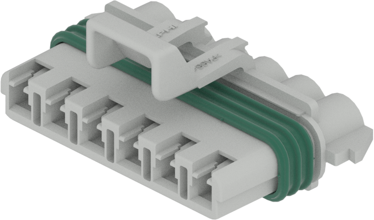 6 Way F MetriPack (M/P) 2.8 Sealed Connector Gray-Light