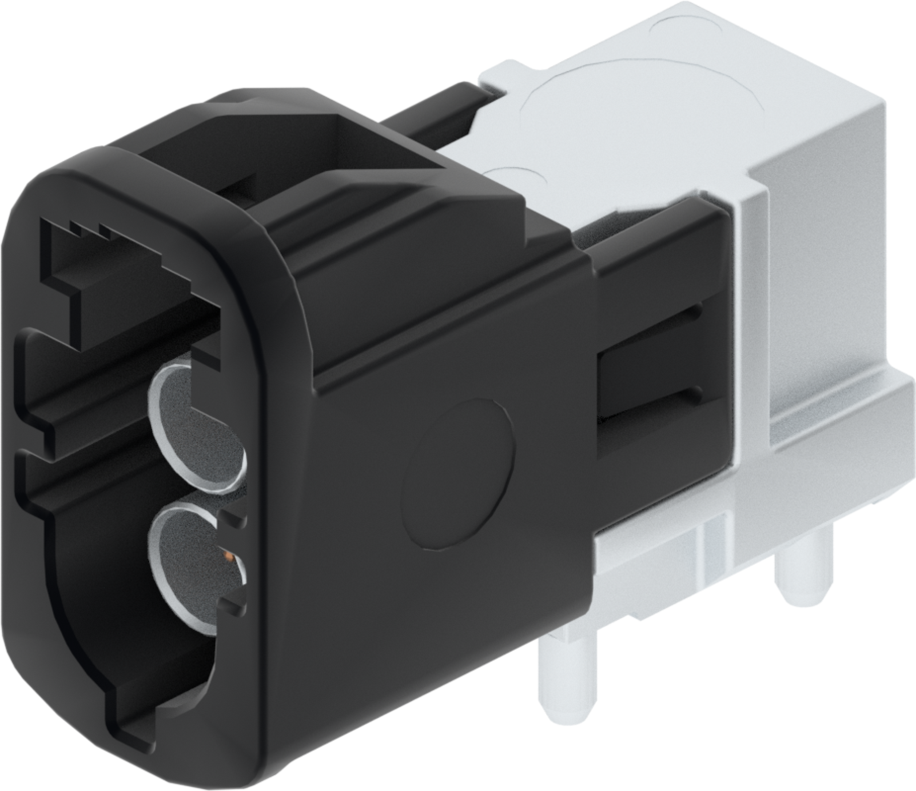 2 Port 2 Row MCA-B Male Mini Coax Black Code A