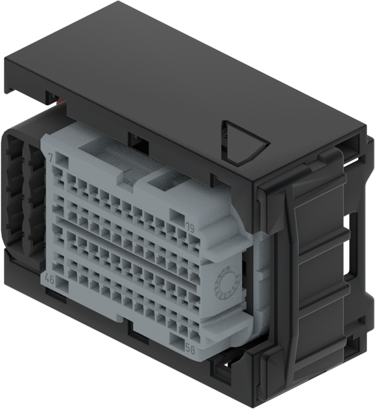 58 Way Female MIXED Sealed Connector Black