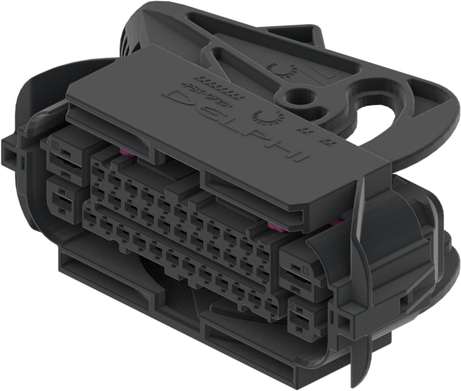 38 Way Female MIXED Sealed Connector Black