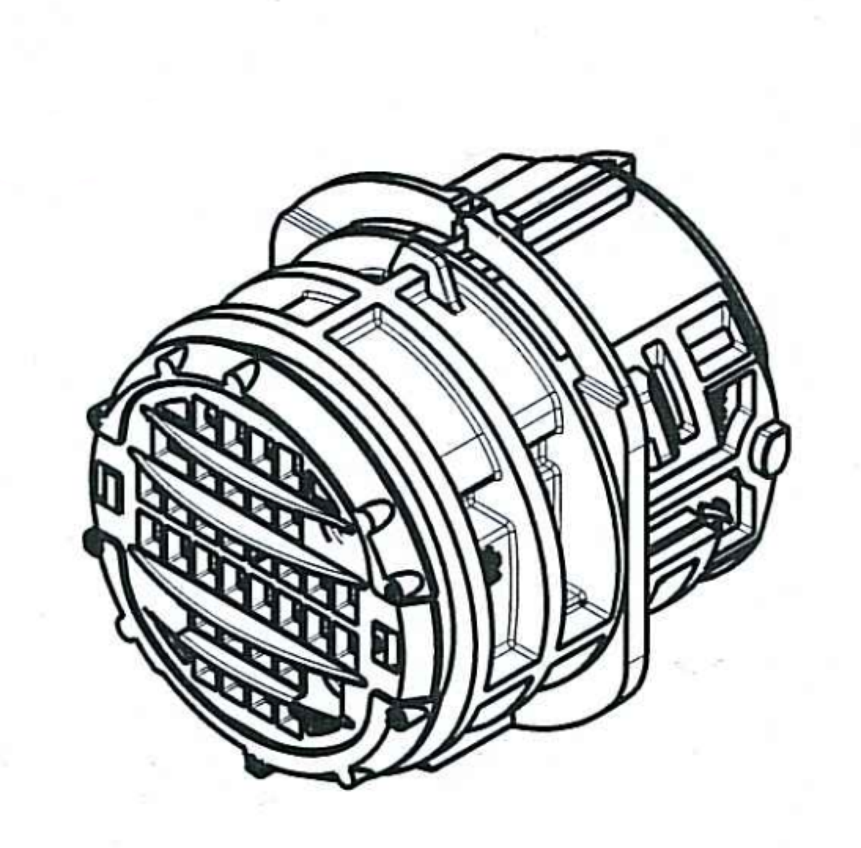34 Way M SICMA-3 1.5 2.8 Sealed Connector Brown