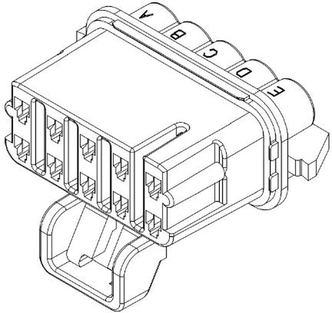 10 Way 1.5 MetriPack (M/P) Sealed Connector Black