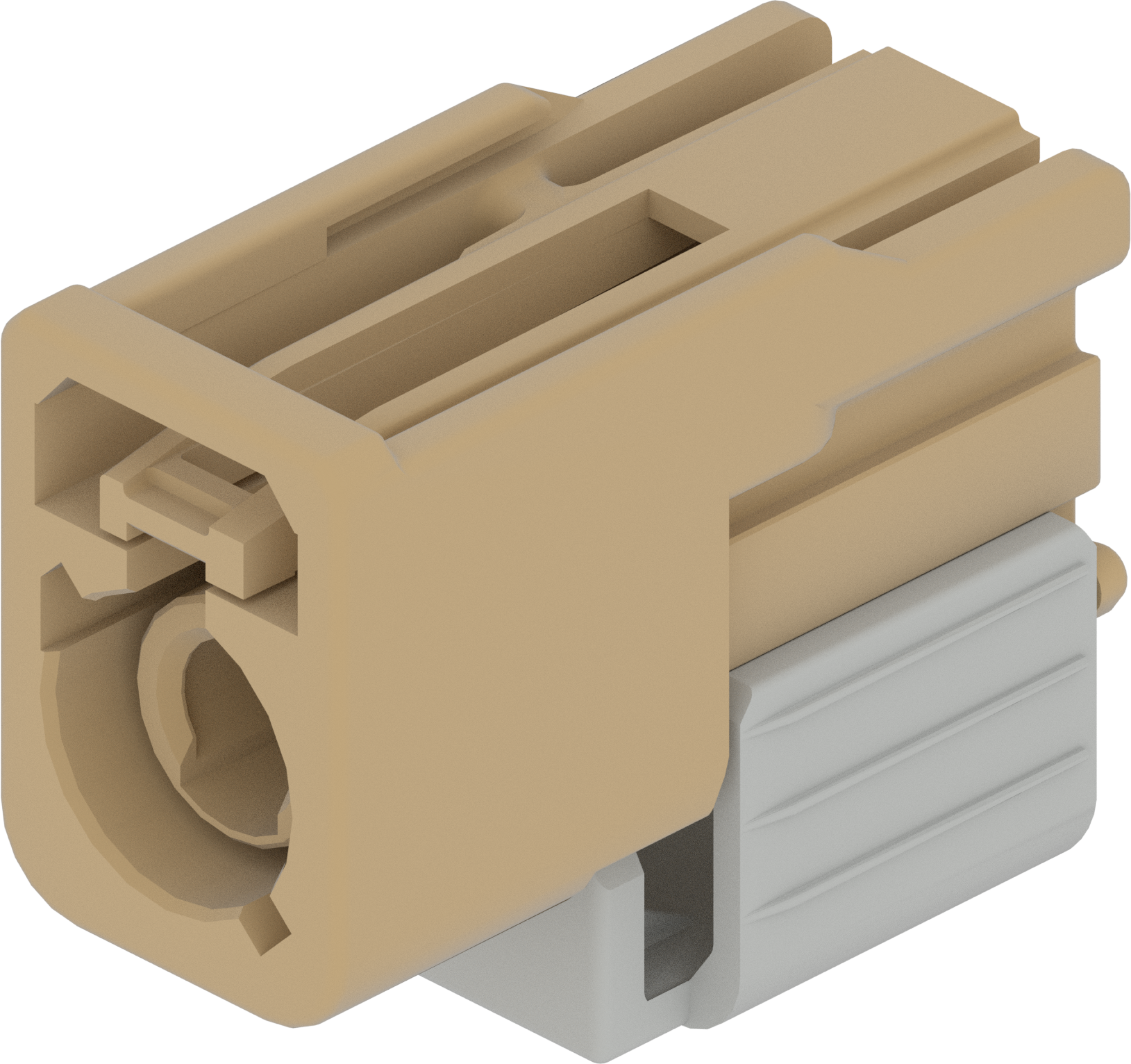 1 Port 1 Row Female Fakra Beige Code I