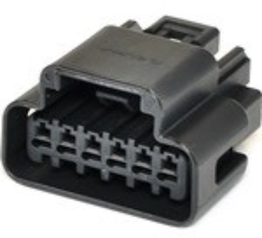 6 Way F GT FBT 1.5 Unsealed Connector Black