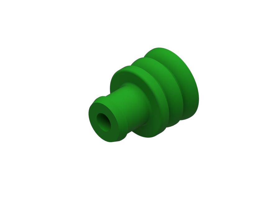 SEAL CBL 1W CAVITY PLUG GRN