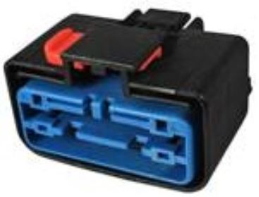 14 Way Female APEX 2.8 Unsealed Connector Black