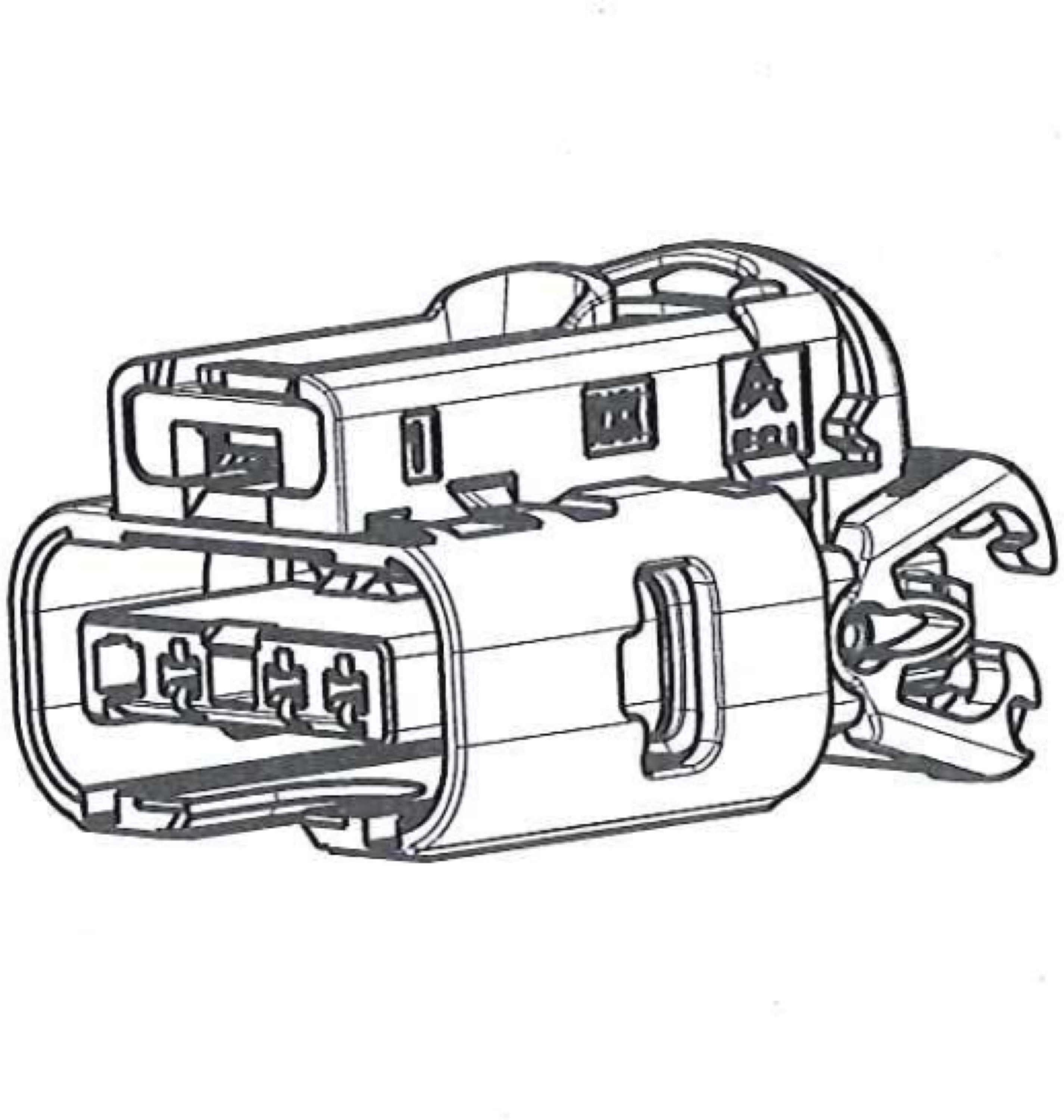 4 Way F DCS-2 1.5 Sealed Connector Natural