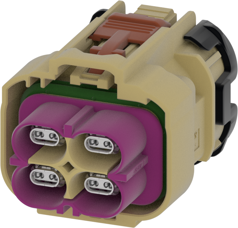 4 Port 2 Row Female H-MTD Beige Code J