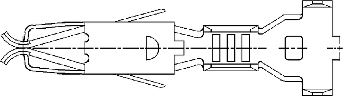 2.8 Female DS SN Locking Lance Sealed Terminal Cross Sec (1 - 2.5 mm²)