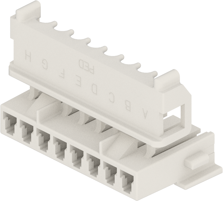 8 Way F MetriPack (M/P) 2.8 Unsealed Connector Natural