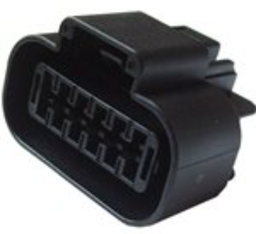 12 Way F GT 1.5 Sealed Connector Black
