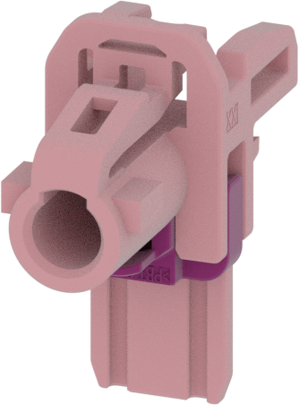 1 Port 1 Row MCA-B Female Mini Coax Light Pink Code H