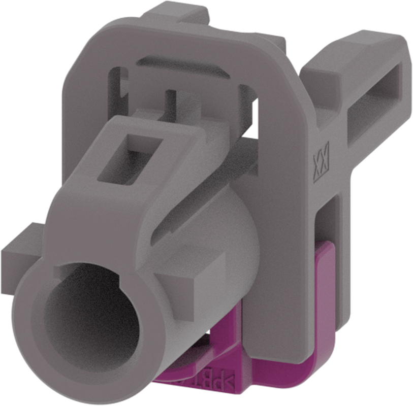 1 Port 1 Row MCA-B Female Mini Coax Platinum Grey Code G