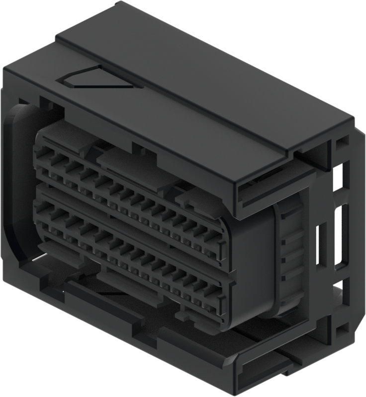 60 Way Female MIXED Sealed Connector Black