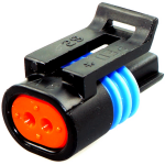 2 Way F MetriPack (M/P) 150 Sealed Connector Black