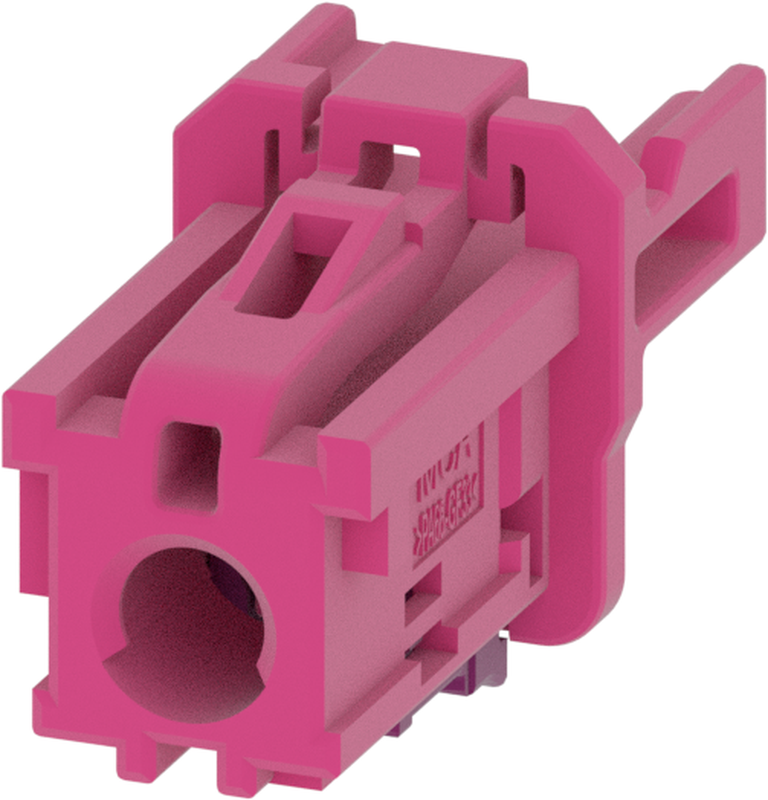 1 Port 1 Row MCA-A Female Mini Coax Heather Violet Code H