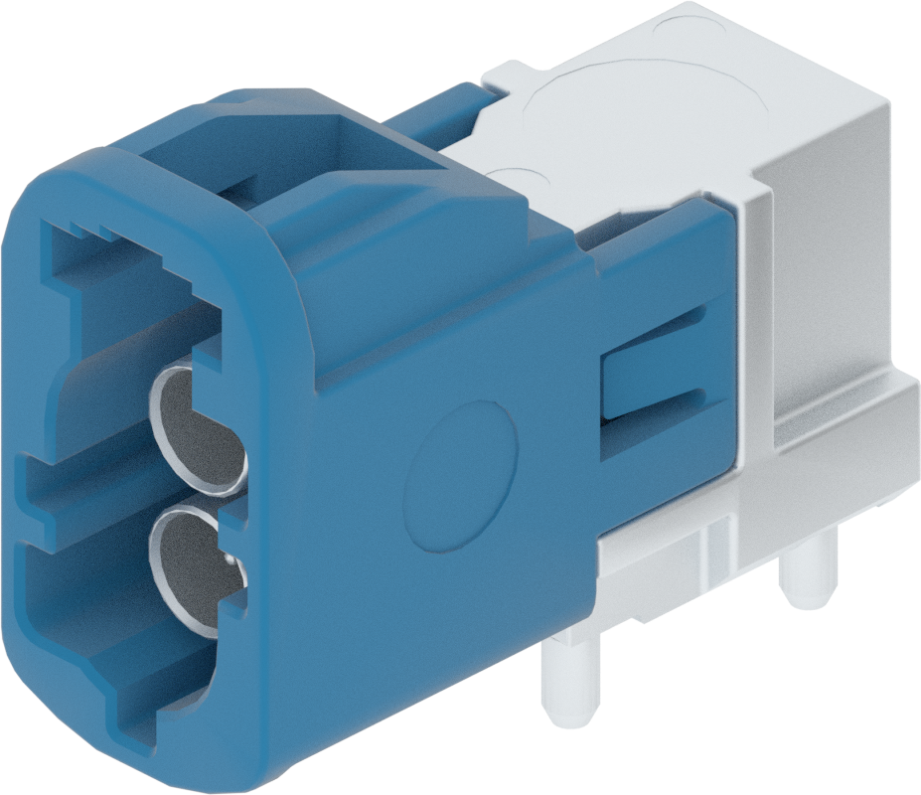 2 Port 2 Row MCA-B Male Mini Coax Blue Code C