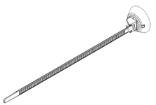 MOUN WIRE TIE CLIP HD BLK   ROSEBUD