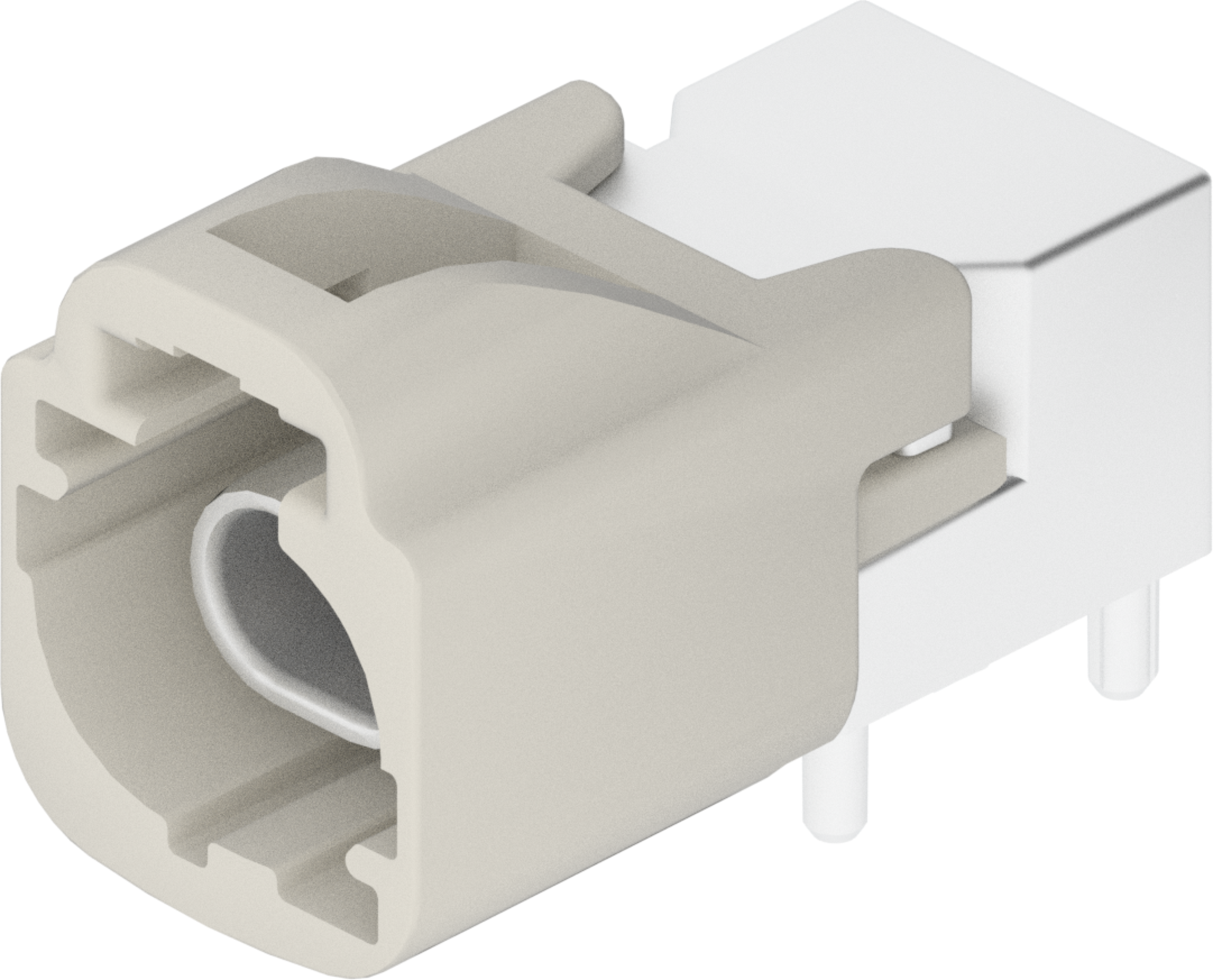 1 Port 1 Row Male H-MTD White Code B